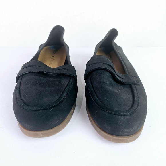 Lucky Brand Caylon Black Soft Leather Loafer Slip-on Shoes, Size 7 1/2 - Picture 3 of 7